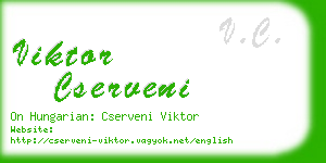 viktor cserveni business card